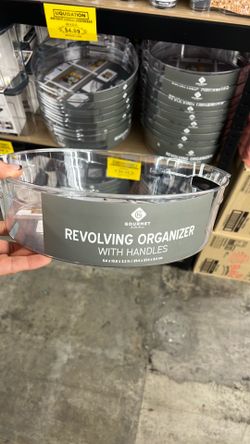 Revolving organizer with handles