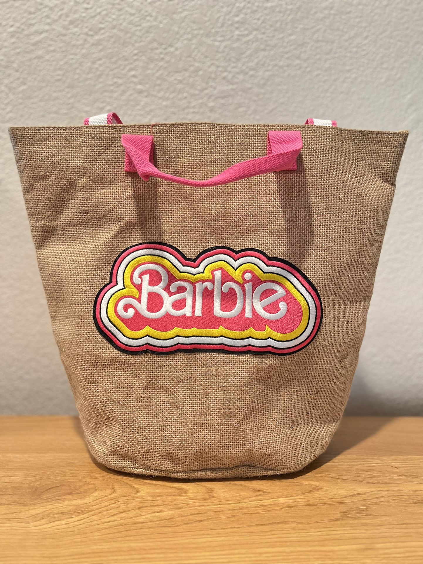 Barbie Two-way Burlap | Beach | Straw Tote Bag - Brand New wo Tags