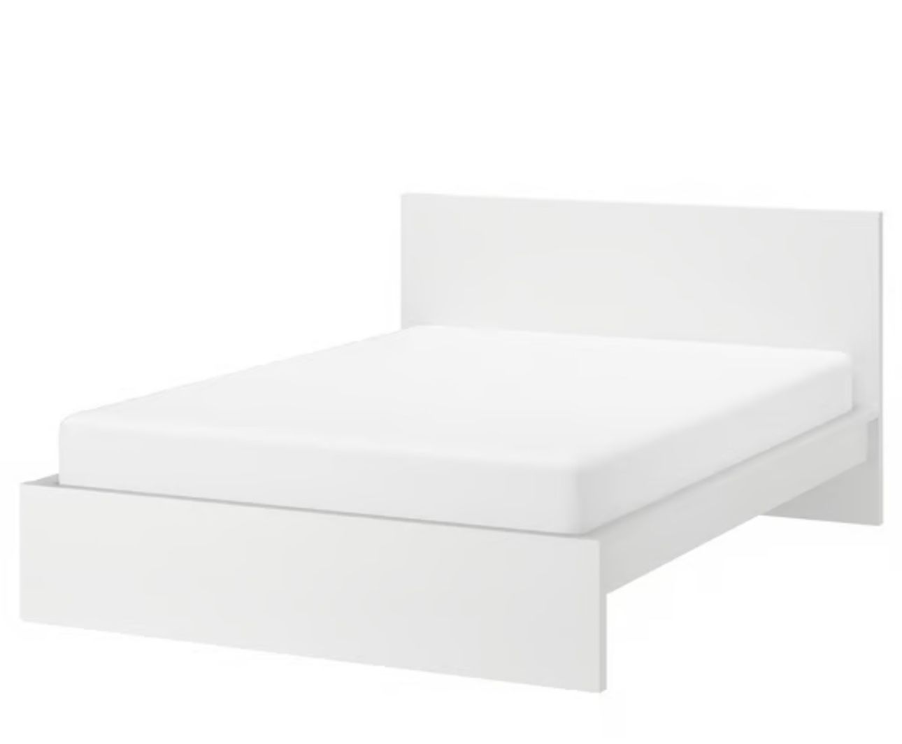 Ikea Malm Queen Bed Frame and Mattress
