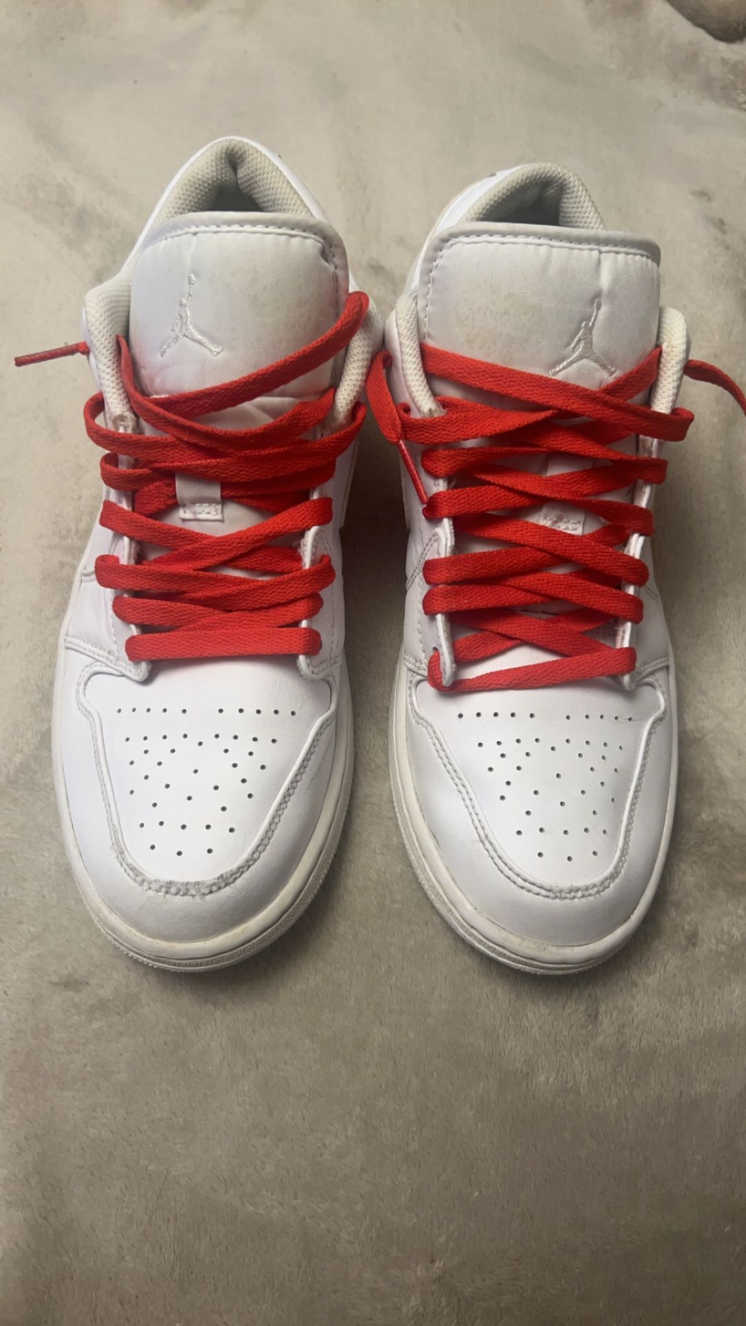 Jordan 1 Lows Triple White 