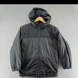 The North Face Jacket Puffer Reversible Fleece Hood Coat Women XS Boy L 14 /16