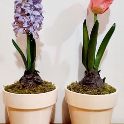 Tulips & Hyacinth Artificial Spring Flowers New