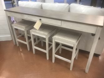 New 74” Table & 3 Stools 🔥🔥 AVAILABLE NOW