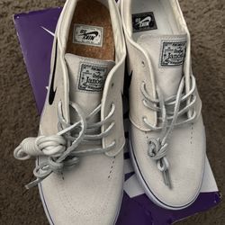 NIKE SB Zoom Janoski OG+ White skateboarding shoes men size 10.5