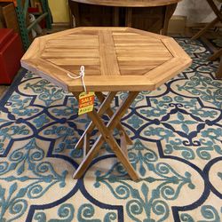 Octagonal Teak Table (new)