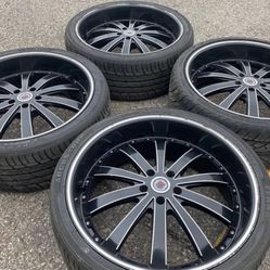 22” Dodge Magnum Charger Chrysler 300 Challenger Wheels Rims Tires Ford Lincoln Set