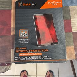 Black Web For Ipad Pro 10.5 Inches Glass Screen Protector