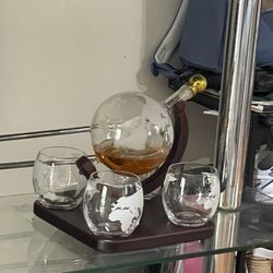 Glass Whiskey Set 