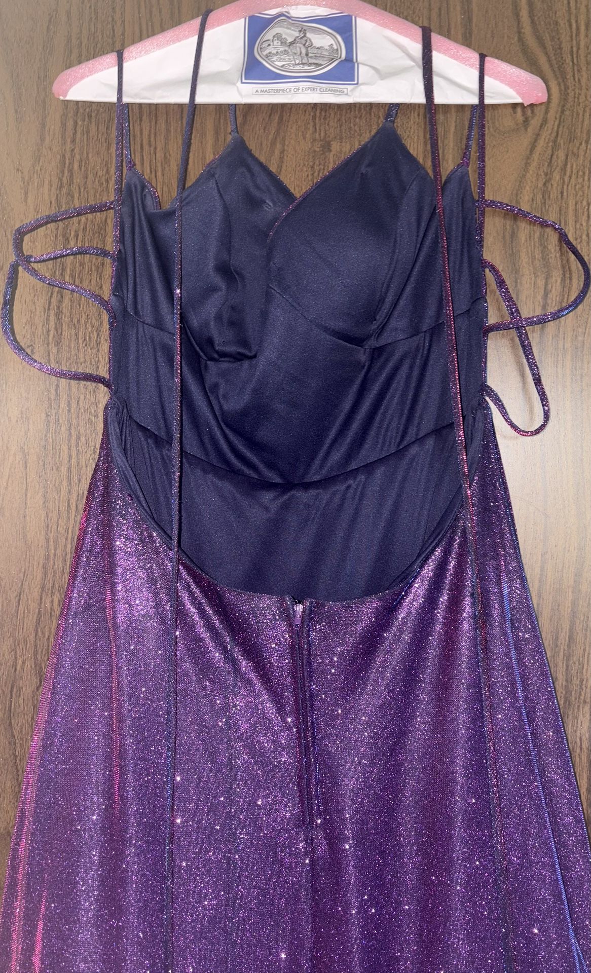 Purple prom dress with pockets!