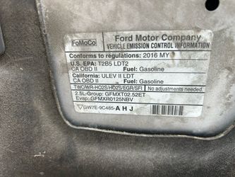 Parts 2016 ford escape 2.5 engine