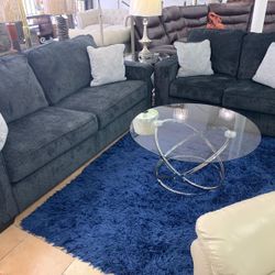 Altari Slate Living Room set (Sofa and Loveseat)
