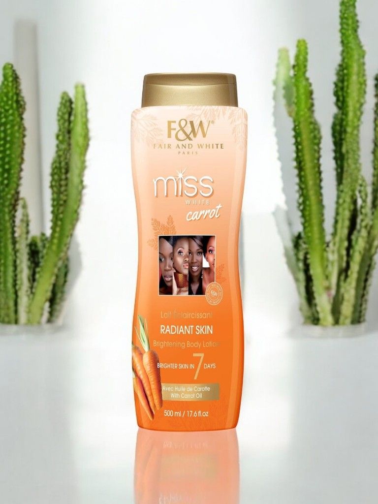 Fair and White Miss White Carrot Brightening Body Lotion 17.6 fl oz