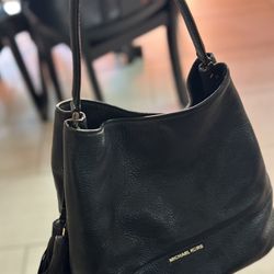 Michael Kors Black Leather Handbag $30