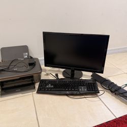 Printer, Monitor, Keyboard & Speaker
