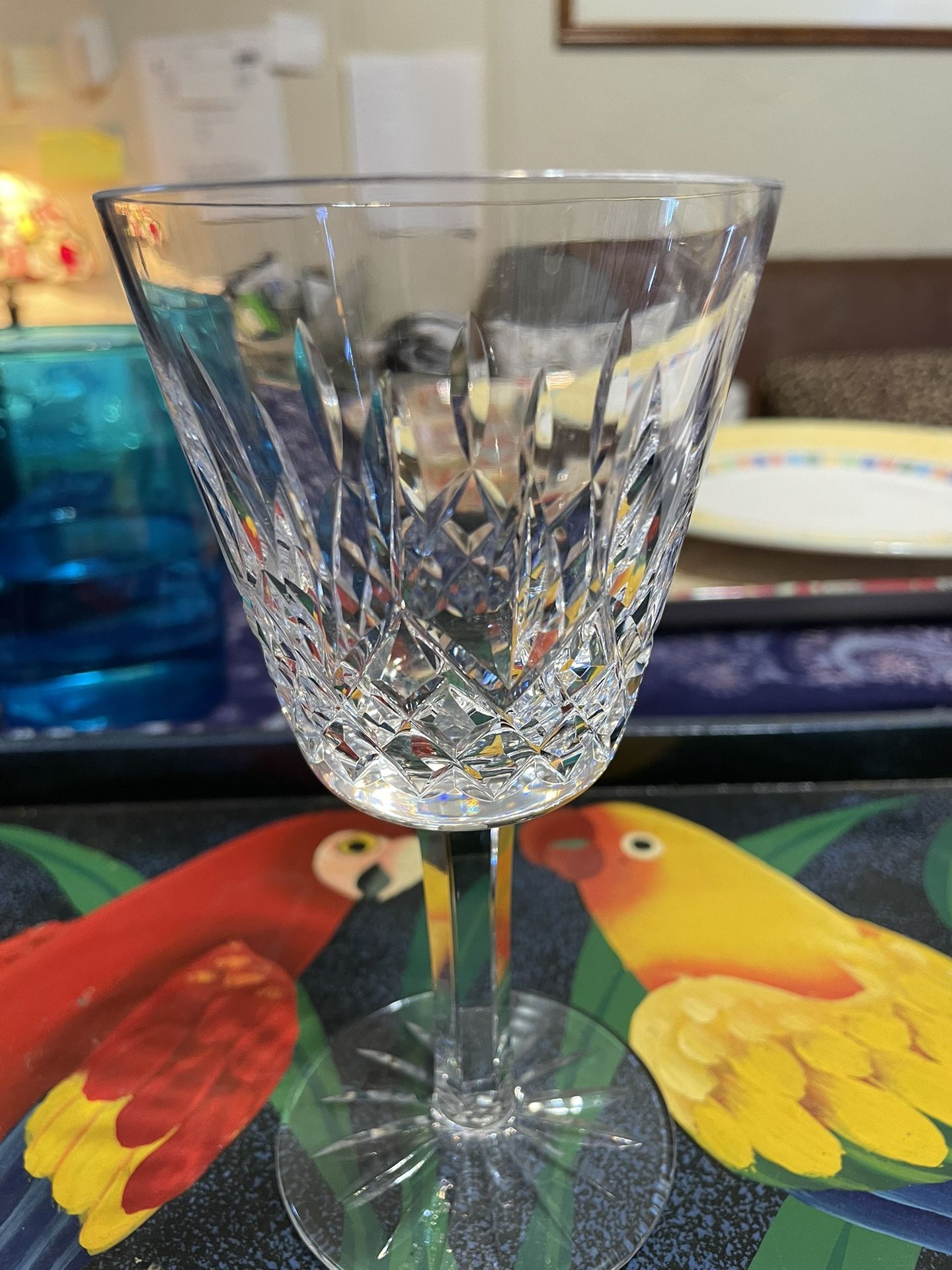 Waterford Crystal Lismore pattern Goblets from 1952 handcrafted in Ireland