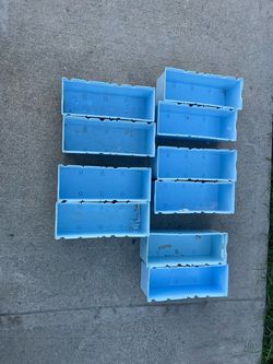 Plastic bins heavy duty..9..X..3-1/2..X..3