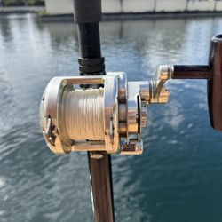 🎣Preowned Avet Pro EX 4/02 Reel With PowerPro Braid & Beautiful Custom Made Biscayne Kite 🪁 Rod🔥