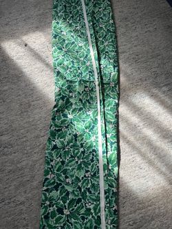3yards winter Holly green fabric made in USA