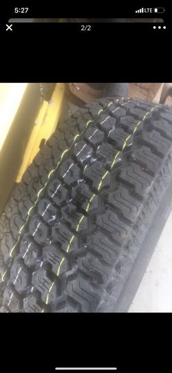15” outlaw rim with 30” Goodyear all terrain tire