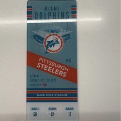DOLPHINS COMMEMORATIVE TICKET