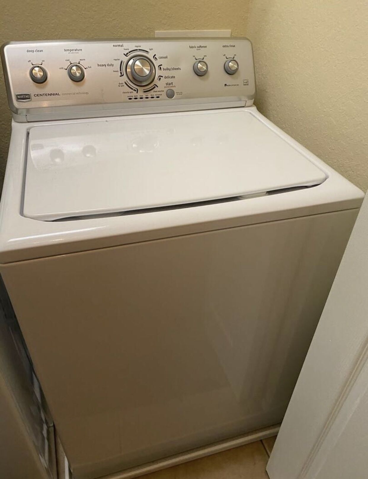 Maytag Continental Commercial Top Loader Washer One Year Old