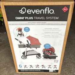 Evenflo Omni Plus Travel System New in Box Shasta Pink