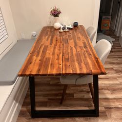 Live Edge Wood Dining Table 