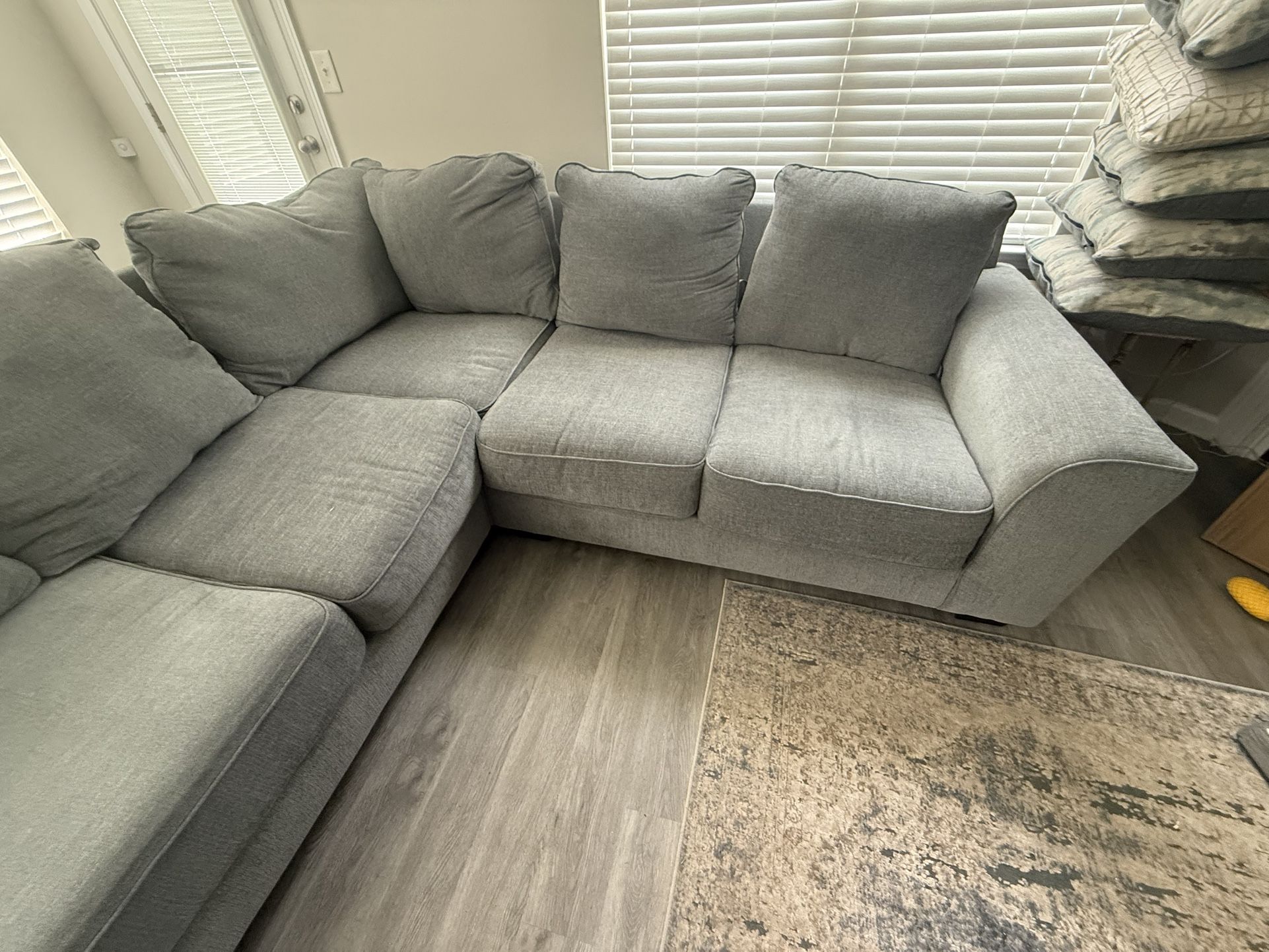 Large Ashley Gray Sectional Sofa