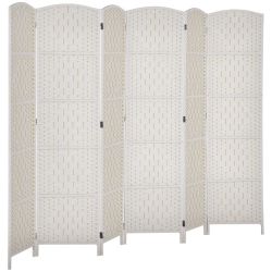 Room Divider, 6 Panel Folding Privacy Screen,