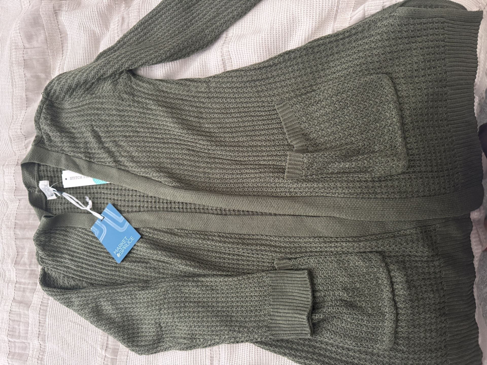 Olive Green Cardigan