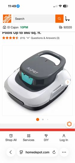 GQ12-126100-HU Aiper Scuba SE Aiper Surfer S2 Gosvor LiteVac 800 Cordless Robotic Pool Cleaner