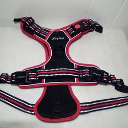 Eagloo Size Large Dog Harness No-Pull Vest Reflective  Strips Control Handle Red