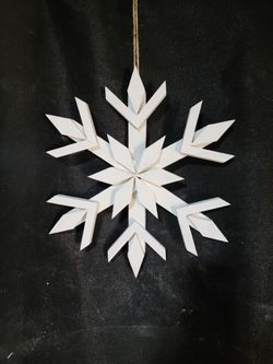 Custom Handmade Holiday Wooden Snowflake