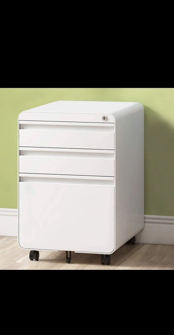 Dripex 3-Drawer Mobile Vertical Filing Cabinet