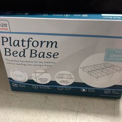 New , still in the  Box.  Queen platform bed base.