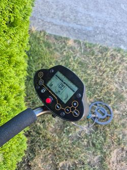 Black Metal Detector with Search Coil