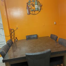 Kitchen Table 6 Chairs 54” X 54”