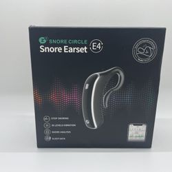 Snore Circle E4 Snore Earset in Black Tested Good Condition Anti Snore