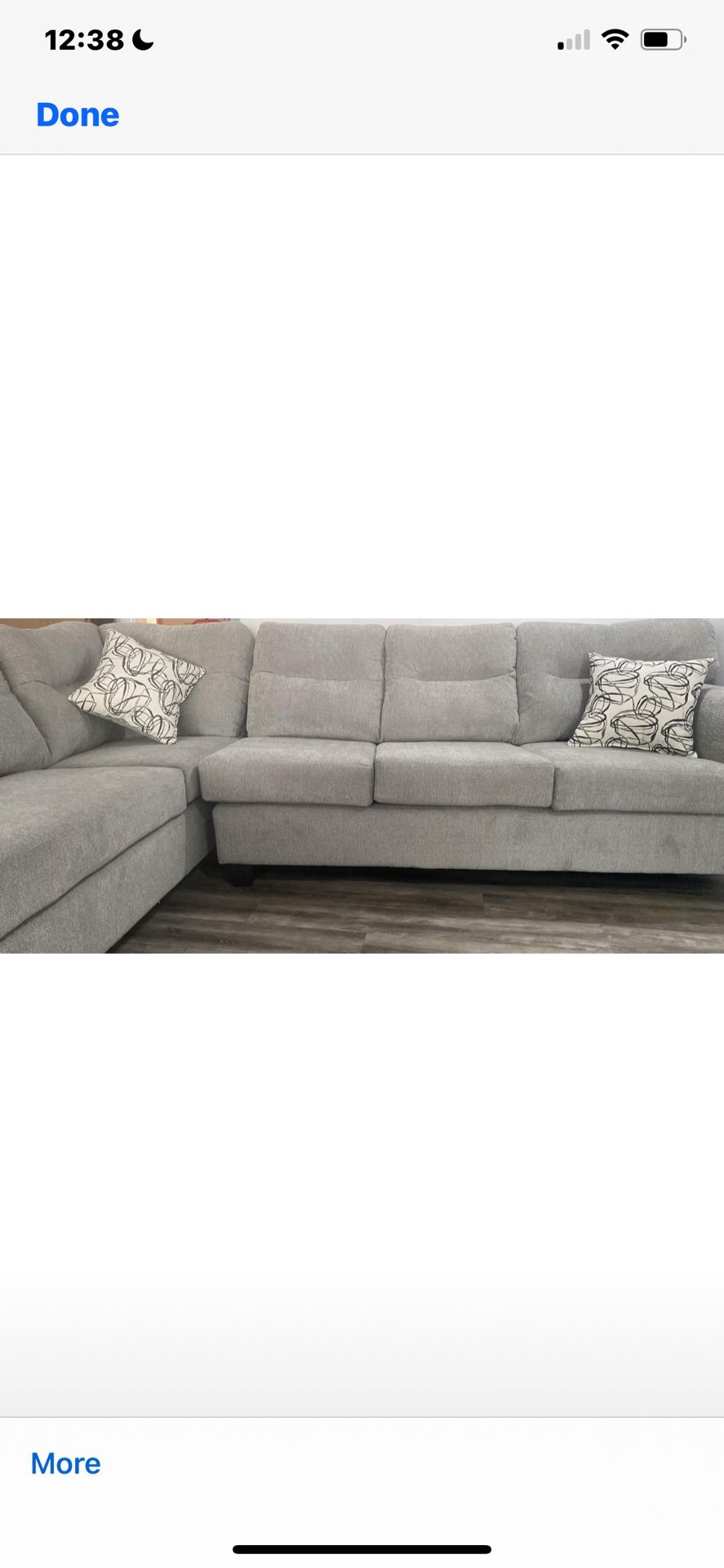 New Sectional Grey Color $799