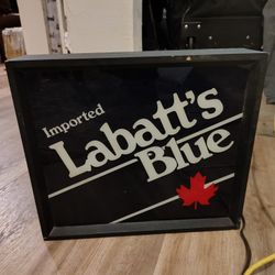 vintage Labatt's Blue light up beer sign