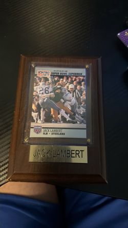 Jack lambert encased card