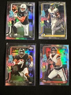 Topps Chrome Future Stars Refractor Lot - Bowers Nacua Robinson Nix