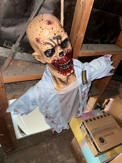 Spirit Halloween Zombie Hanging Prop
