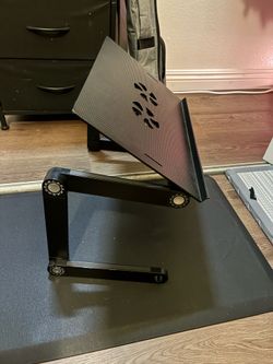 HUANUO Adjustable Laptop Stand, Portable Laptop Table Stand, Ergonomic Lap Desk TV Bed Tray Standing Desk