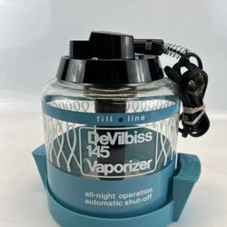 Vintage Devilbiss No. 145 Vaporizer Humidifier Glass Container WORKS!