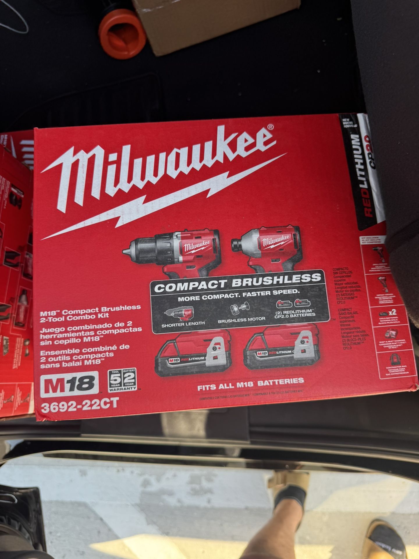 Milwuakee M18β’ Compact Brushless 2-Tool Combo Kit
