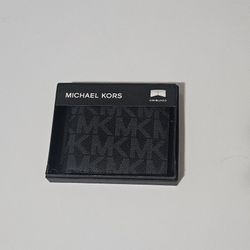 Michael Kors Slim Bifold Wallet- Black