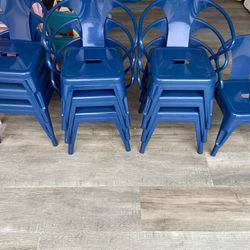 Kids Industrial Metal Activity Chairs (10 Chairs)