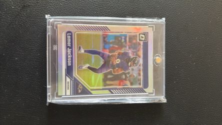 Lamar Jackson Donruss Optic Ravens Football Card