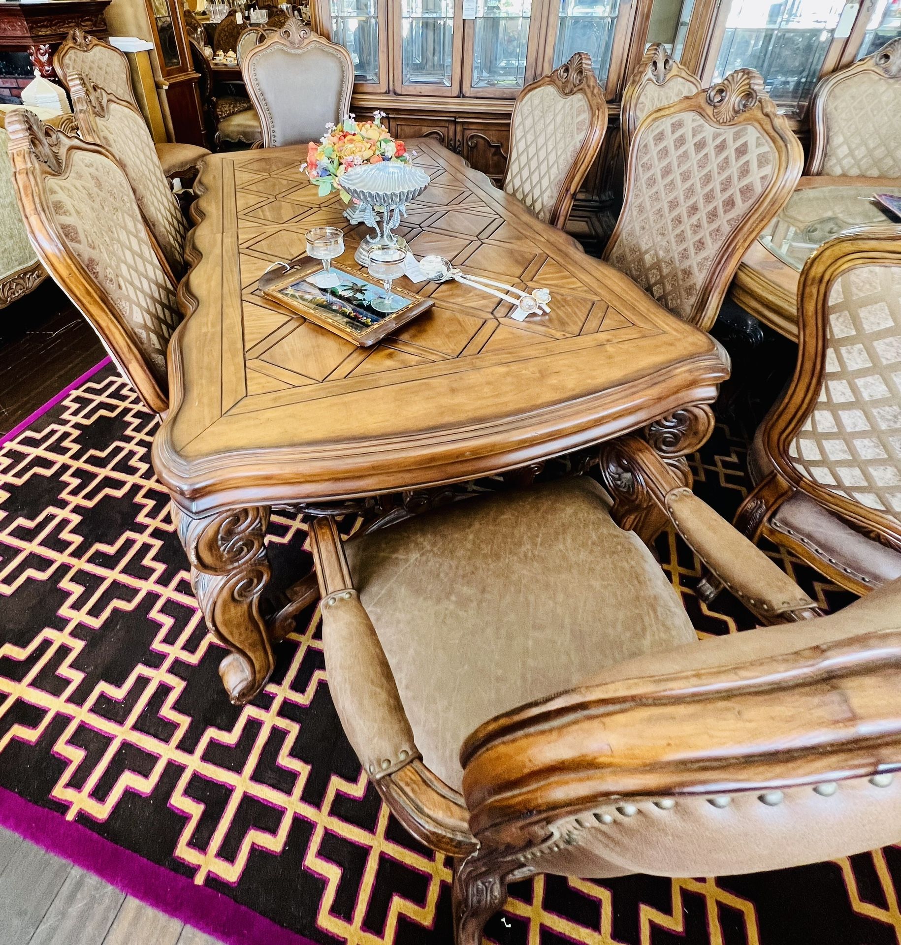 AICO By Michael Amini TUSCANO Dinning Set - GA